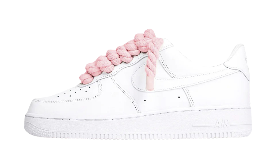 Air Force 1 White Rope Laces Pink - THREE52RLWP