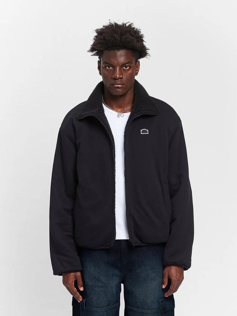 REVERSIBLE FLEECE JACKET - BLACK - RETERRFJB