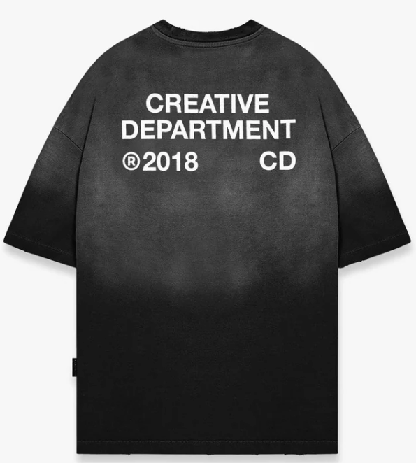 CREATIVE DEPT T-SHIRT - FADED  BLACK - 1002241020