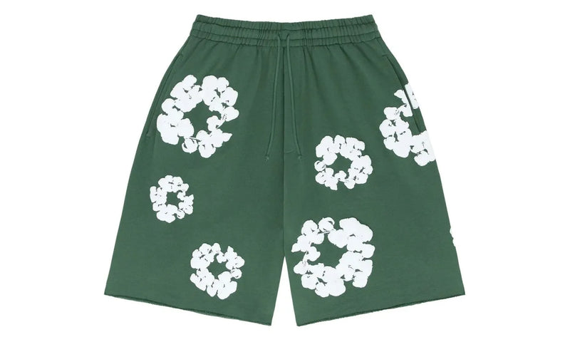 Denim Tears The Cotton Wreath Shorts Green - DT-DTTCWS-GREEN