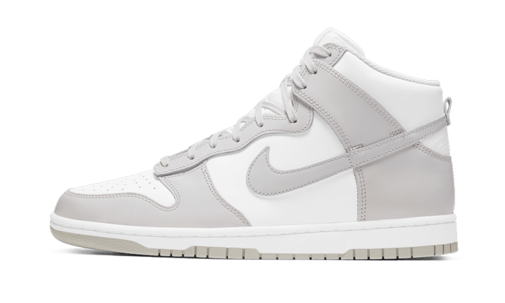HOT High Top Dunk White Vast Grey Nike Dunk High Vast Grey