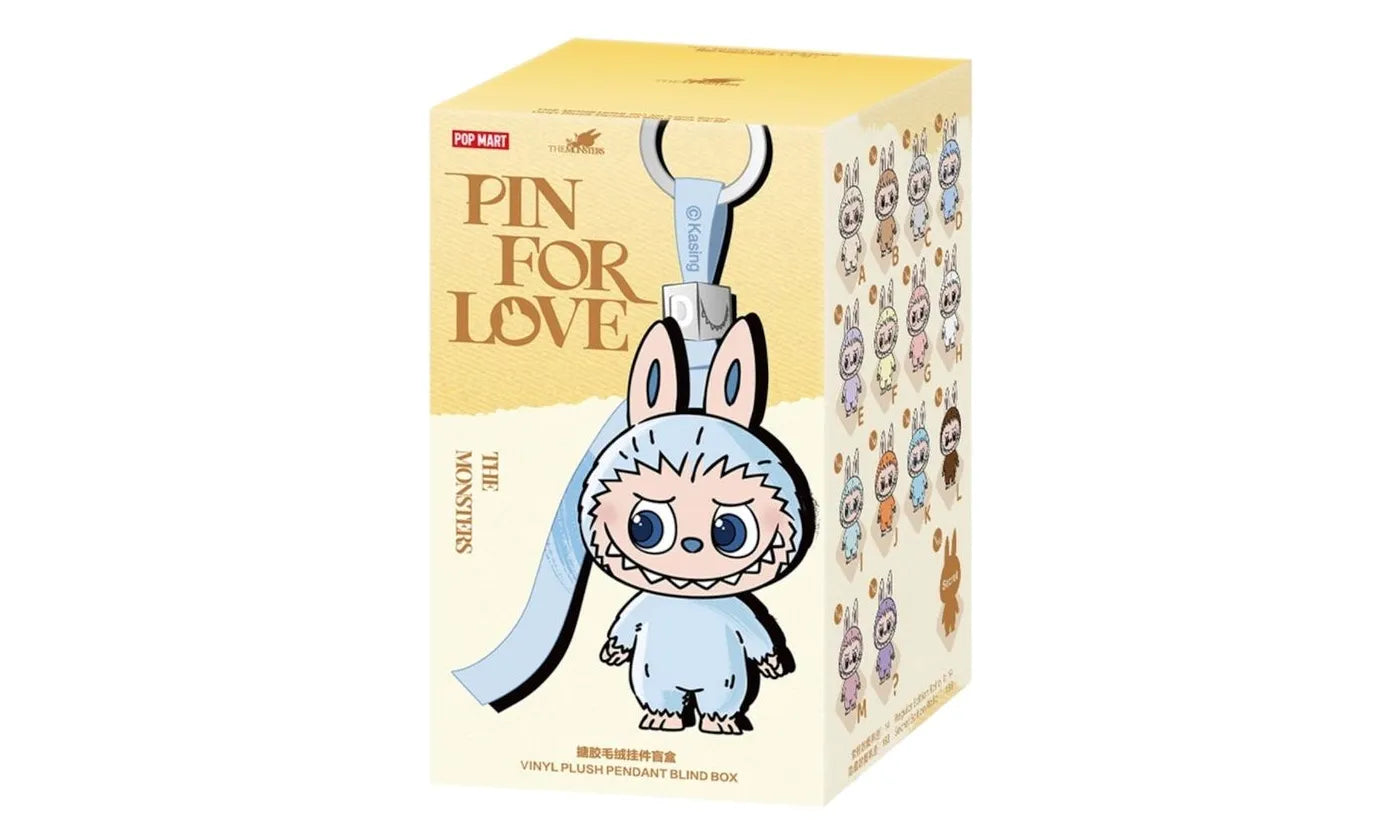 Pop Mart Labubu The Monsters Pin for Love Series Vinyl Plush Pendant (A-M)  - PM-PMLTMP-MULTI