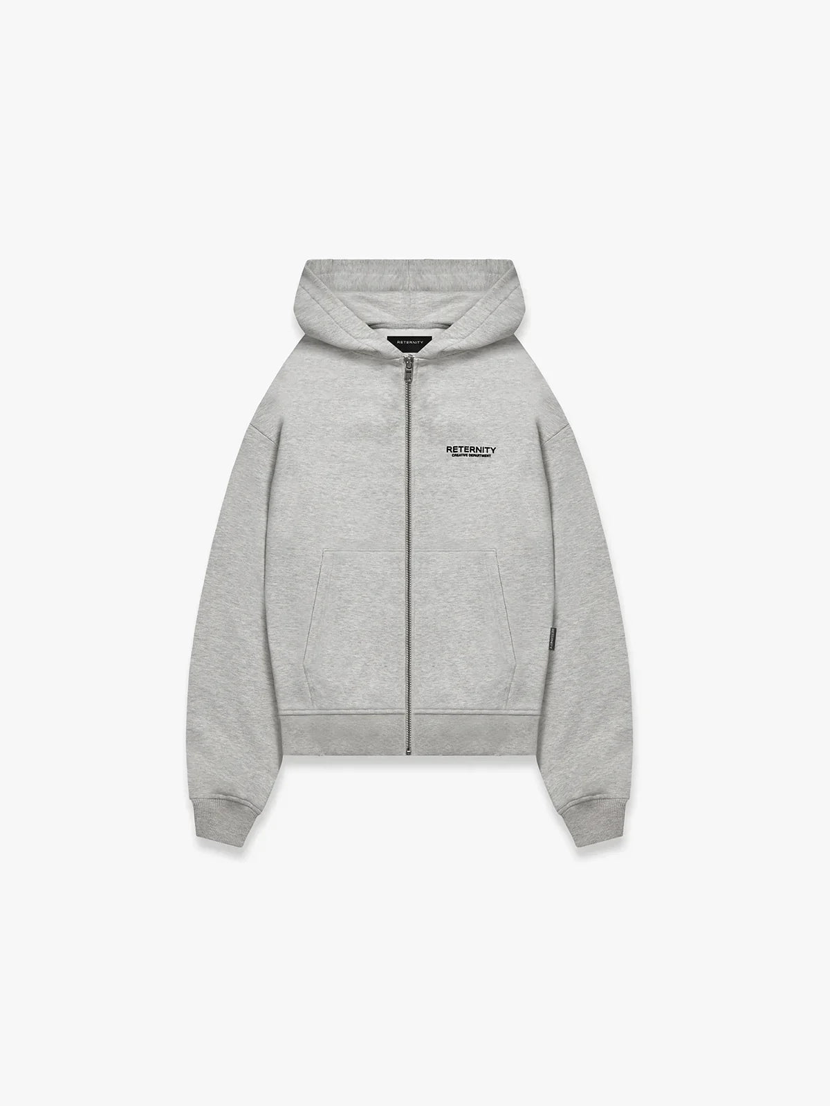 CREATIVE DEPT ZIP-HOODIE - MELANGE GREY - 100224203