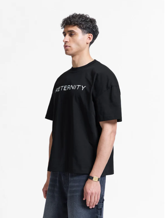 LOGO T-SHIRT BLACK - RETLTSB654564