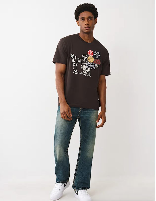 True Religion Patch Buddha Tee - 109553-1001