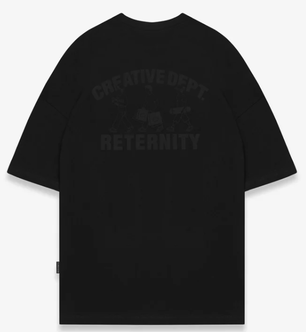 CREATIVE DEPT LOGO T-SHIRT -  BLACK - 1001251030