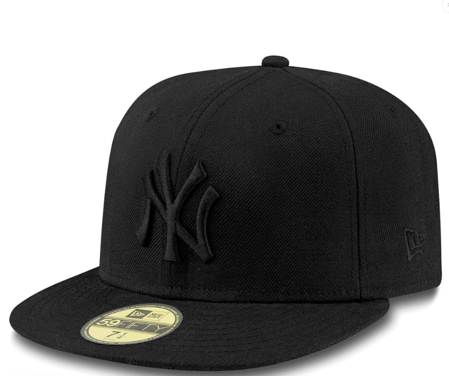 NEW ERA 59FIFTY FITTED CAP NEW YORK YANKEES BLACK ON BLACK - NEW ERA 59FIFTY FITTED CAP NEW YORK YANKEES BLACK ON BLACK