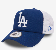 New Era LA Dodgers Clean Blue A-Frame Trucker Cap - New Era LA Dodgers Clean Blue A-Frame Trucker Cap