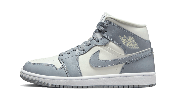 Air Jordan Air Jordan 1 Mid Grey Sail - BQ6472-115