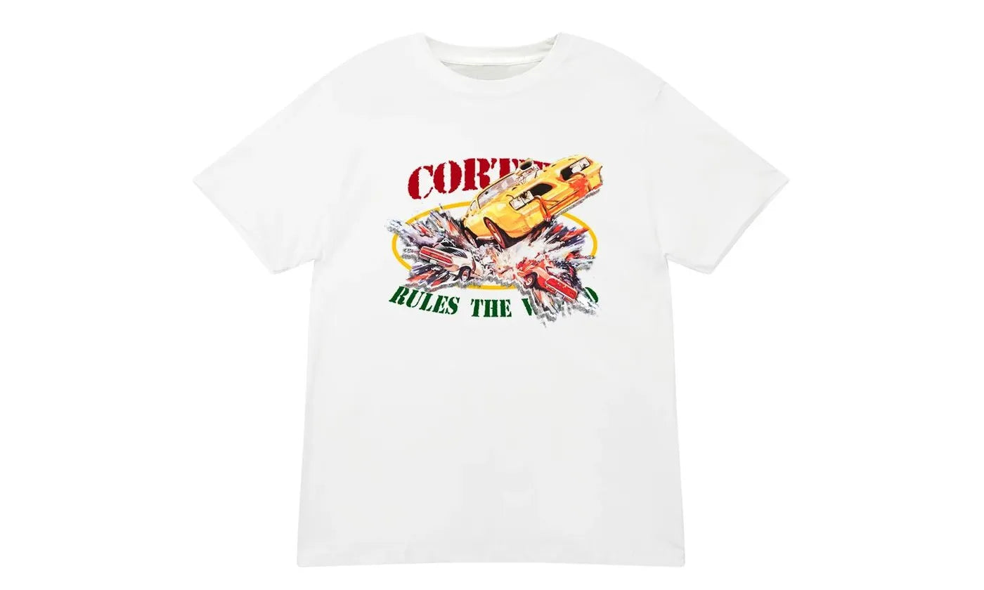 Corteiz Car Crash Tee White - CORT-COCCTW-WHITE