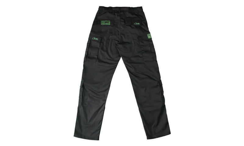 Corteiz Mula Guerillaz Cargos Black/Green - CORT-COMGCB-GGREEN