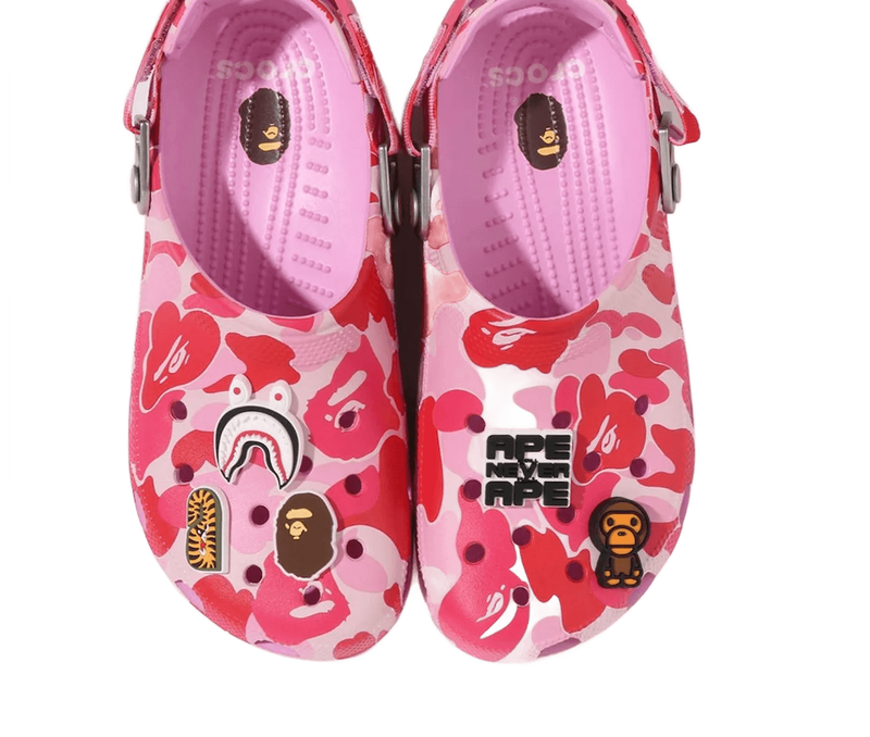 Classic Clog A Bathing Ape ABC Camo Pink - 209627-6I2