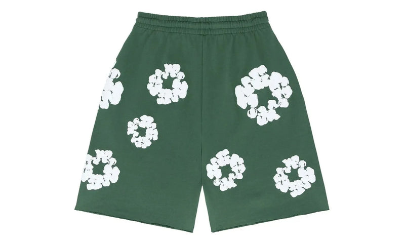 Denim Tears The Cotton Wreath Shorts Green - DT-DTTCWS-GREEN