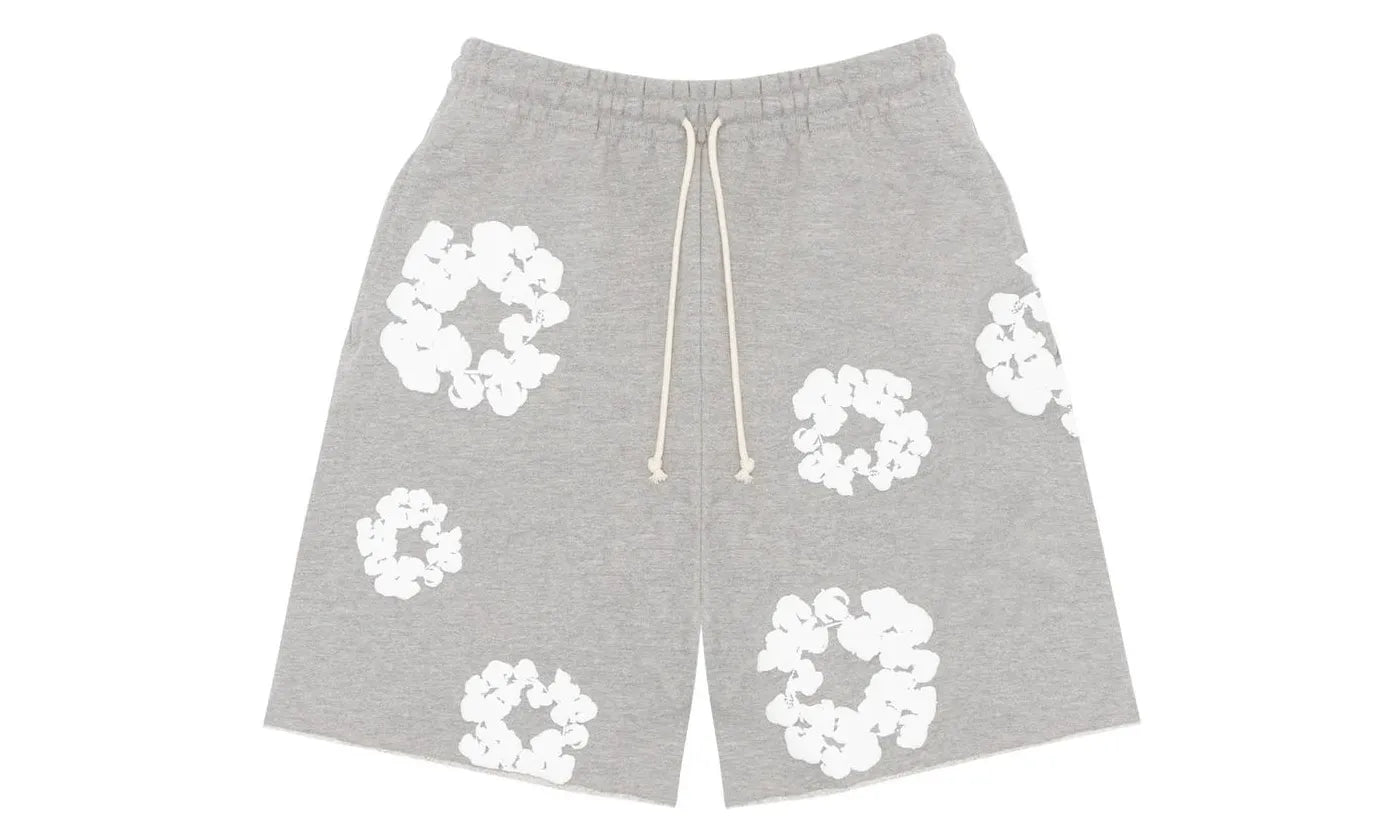 Denim Tears The Cotton Wreath Shorts Grey - DT-SHORT-GREY