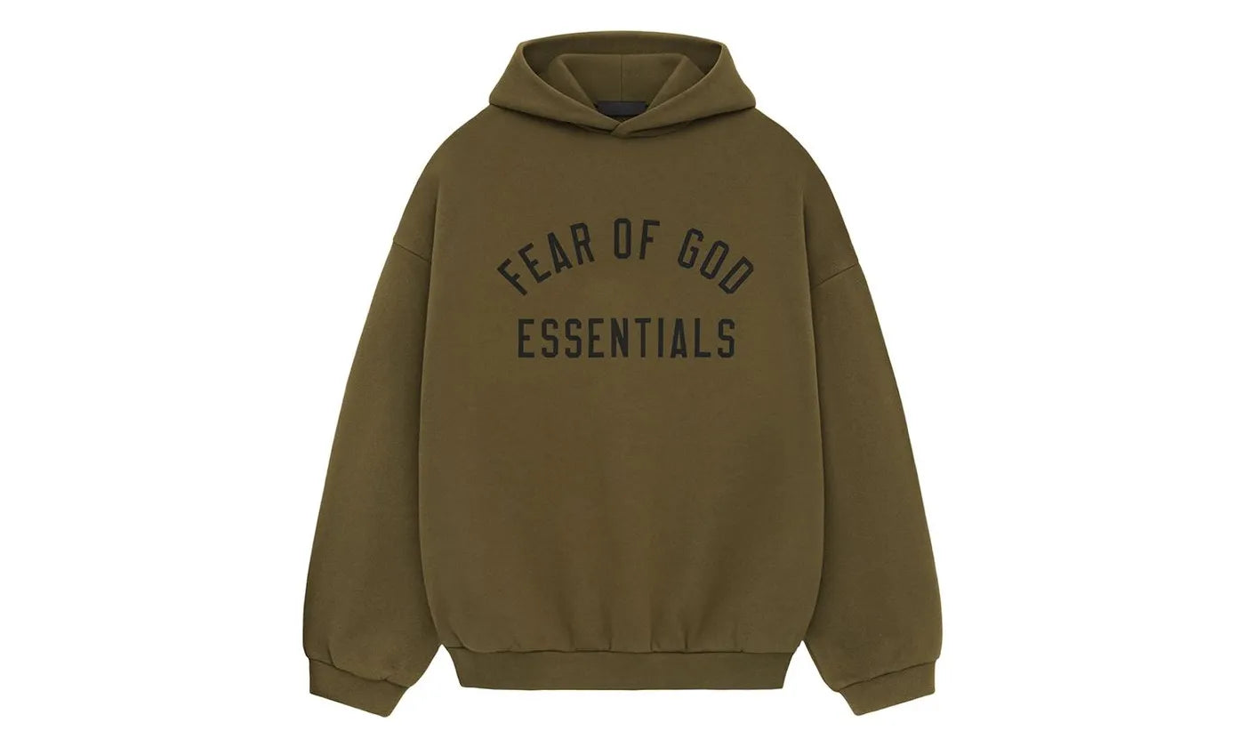 Fear of God Essentials Fleece Hoodie Olive - 192BT246254F