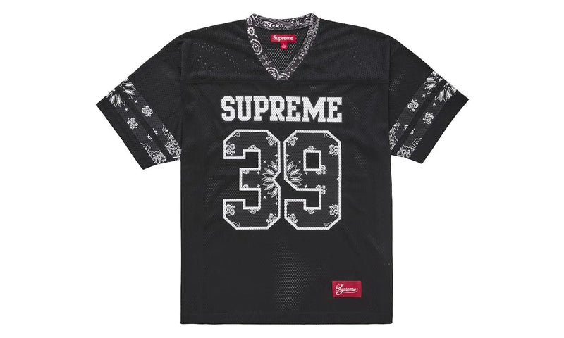 Supreme Bandana Football Jersey Black - SUPR-SUBFJB-BLACK